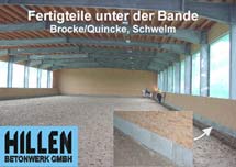 Fertigteile unter der Bande