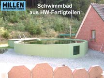 Schwimmbad aus HW-Fertigteilen